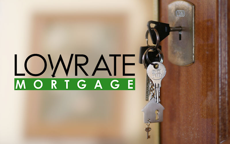 Low Rate Mortgage Logo Design