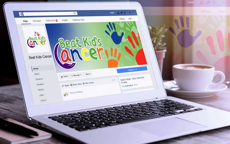 BEat Kids Cancer Social Media Design