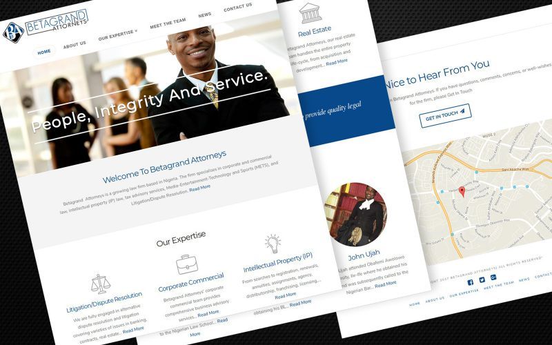 Betagrand Attorneys Website Design